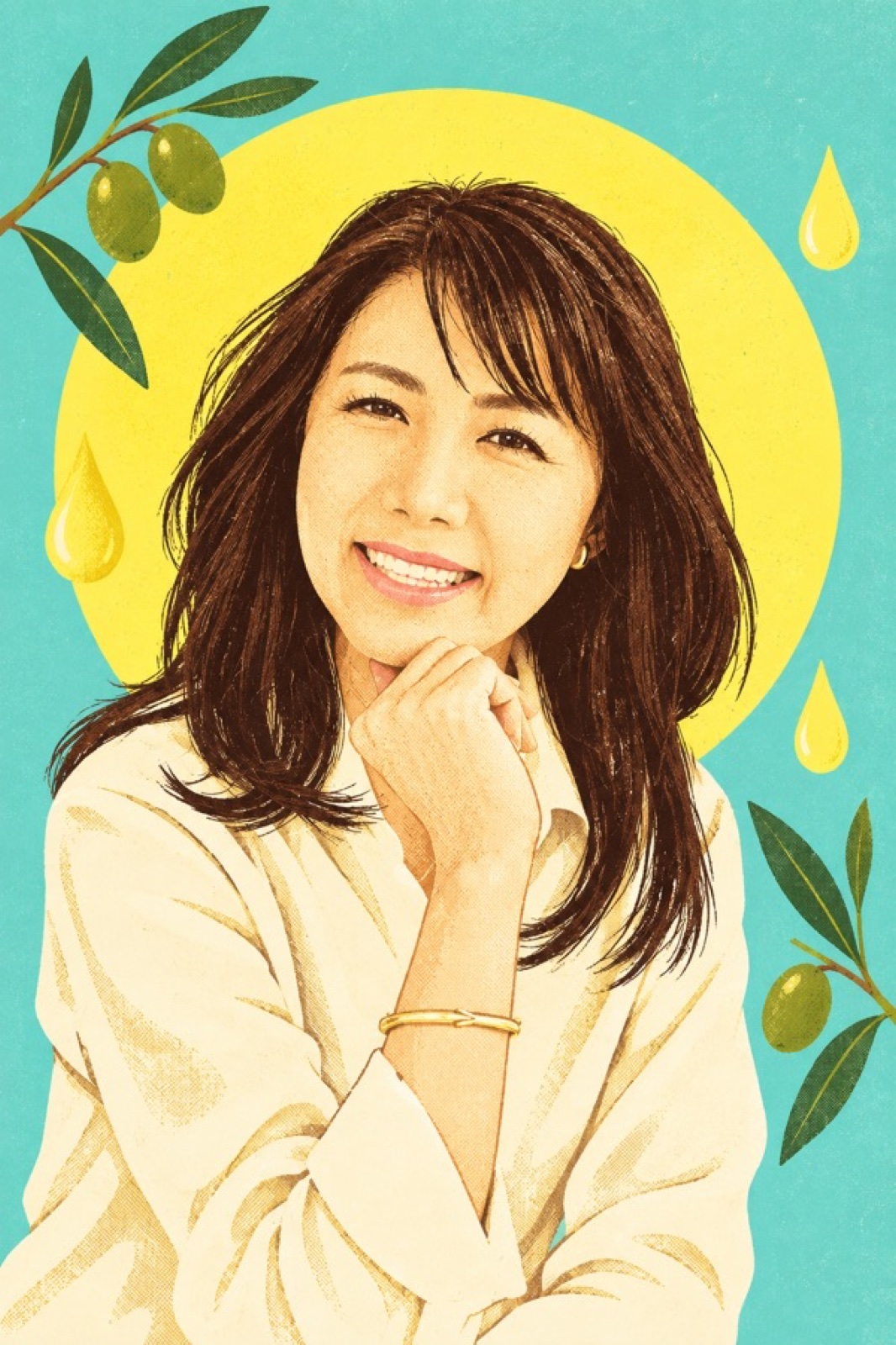 レトロ・グロサリー風に仕上げた、まごめじゅん先生